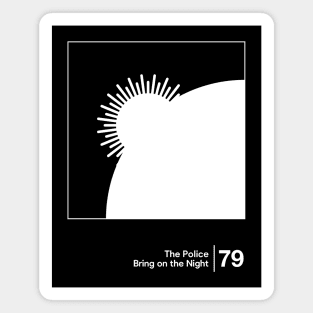 The Police / Minimalist Graphic Artwork Design Magnet